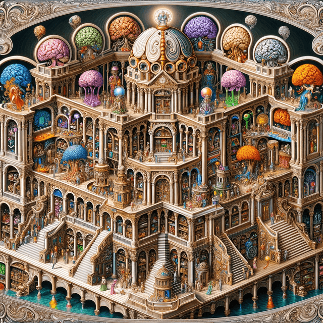 An illustrated memory palace